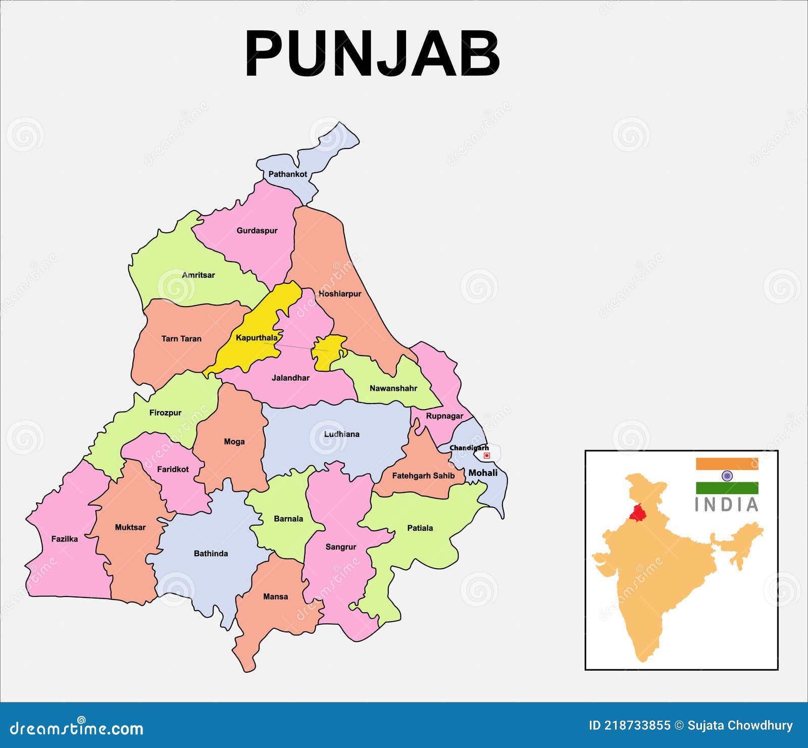 Punjab Province Map