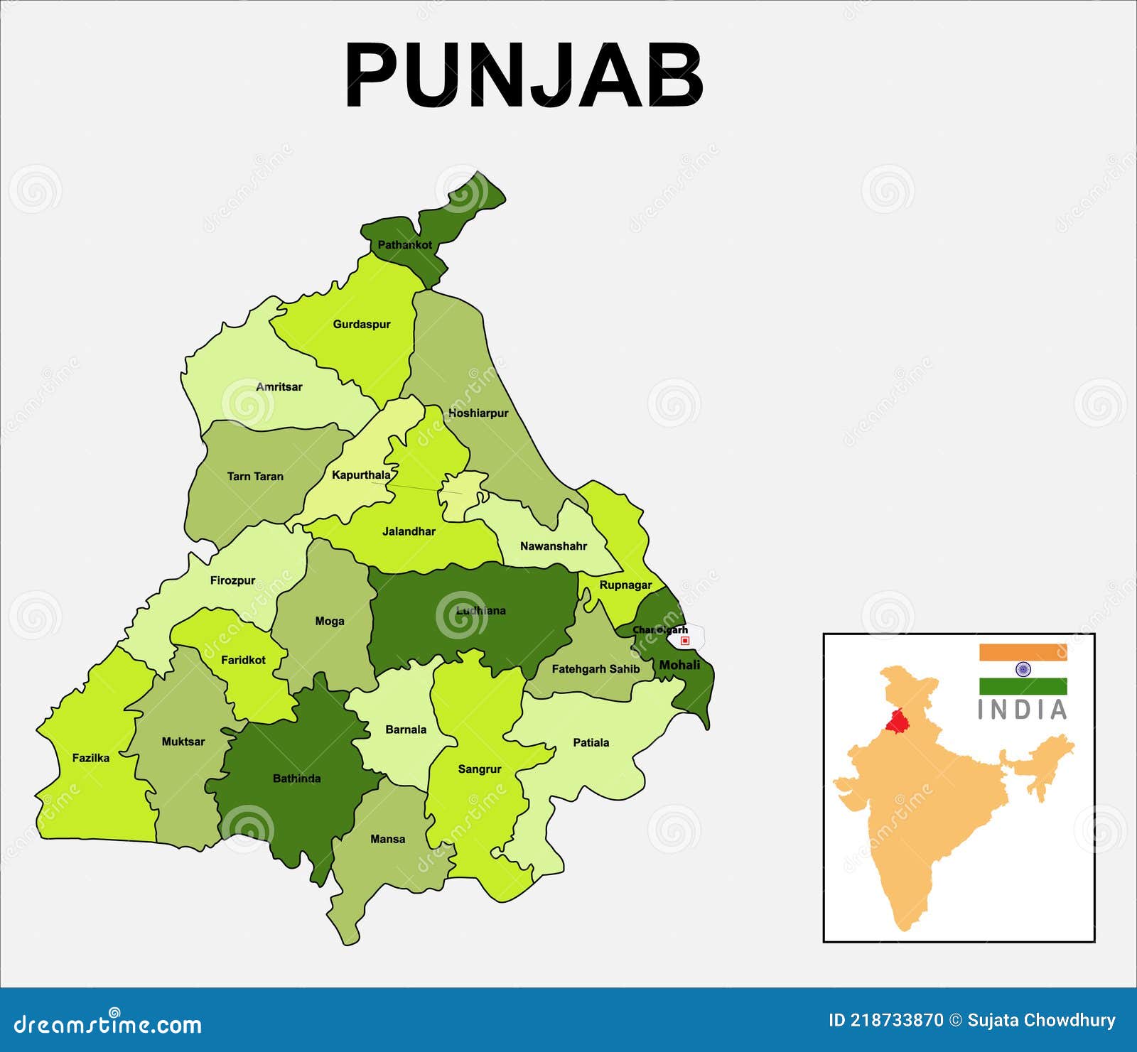 Political Map Of Punjab