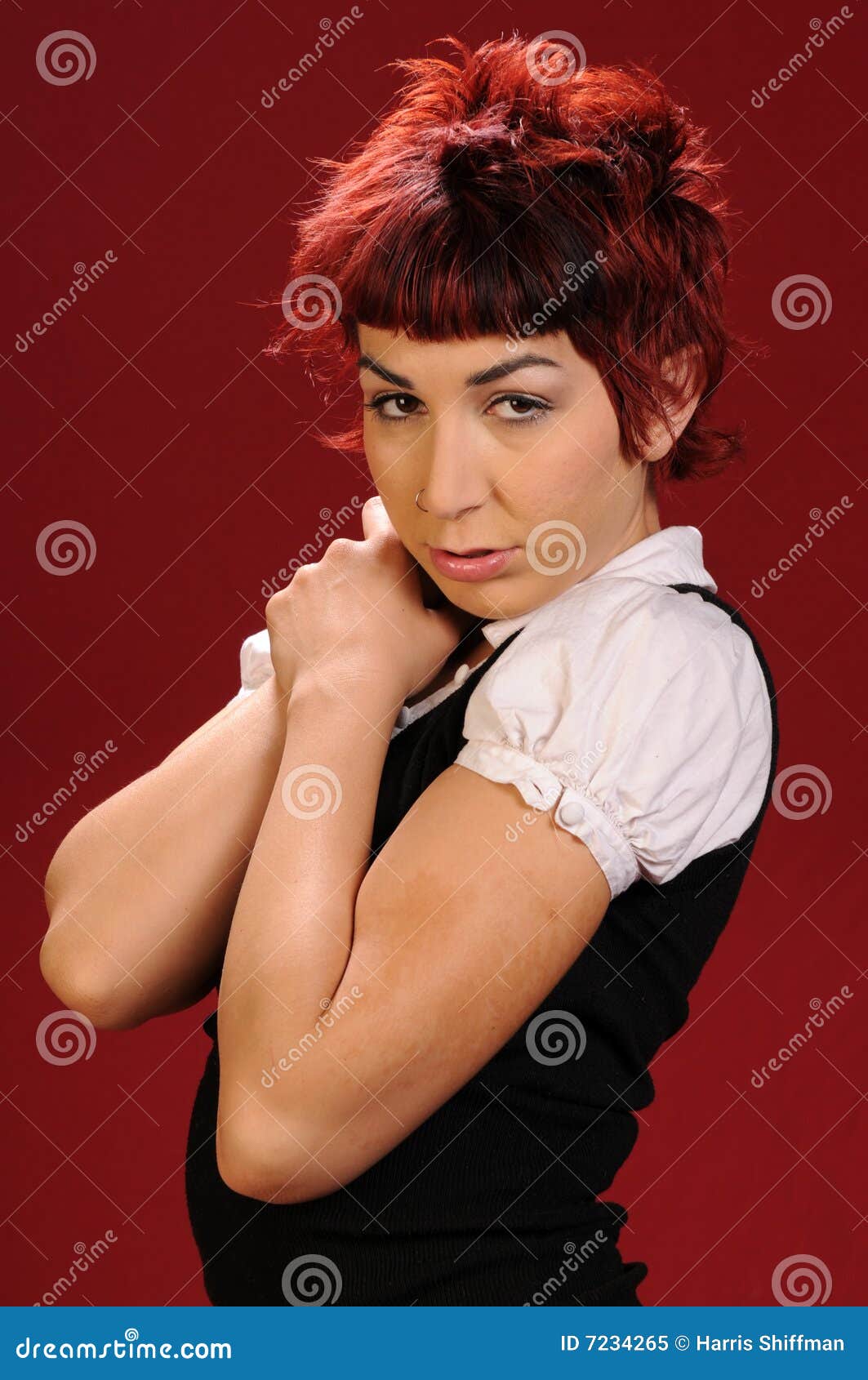 Punk hair stock image. Image of hair, spiky, girl, attractive 7234265