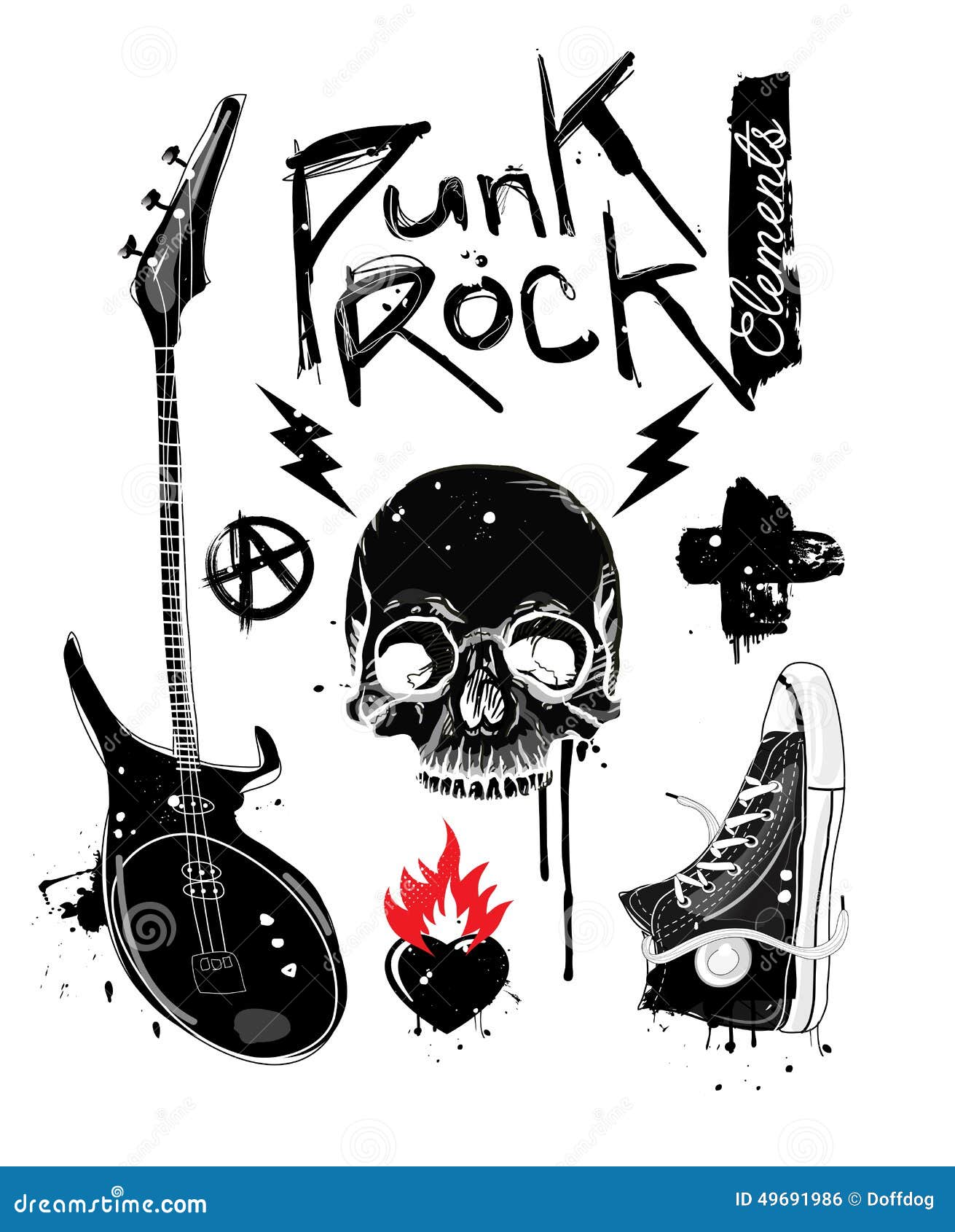Punk zeichnung