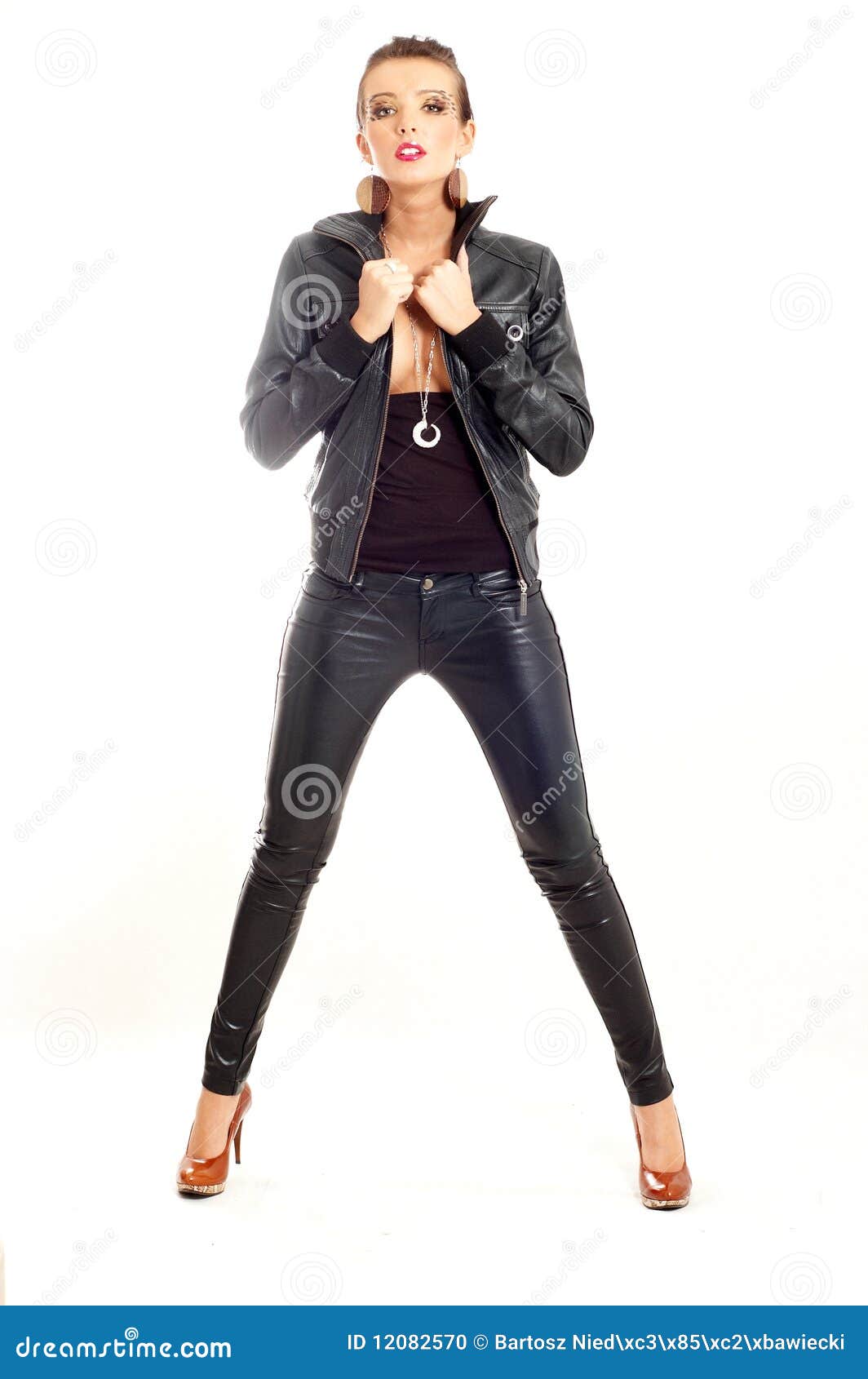 Punk rock fashion girl stock photo. Image of attractive - 12082570