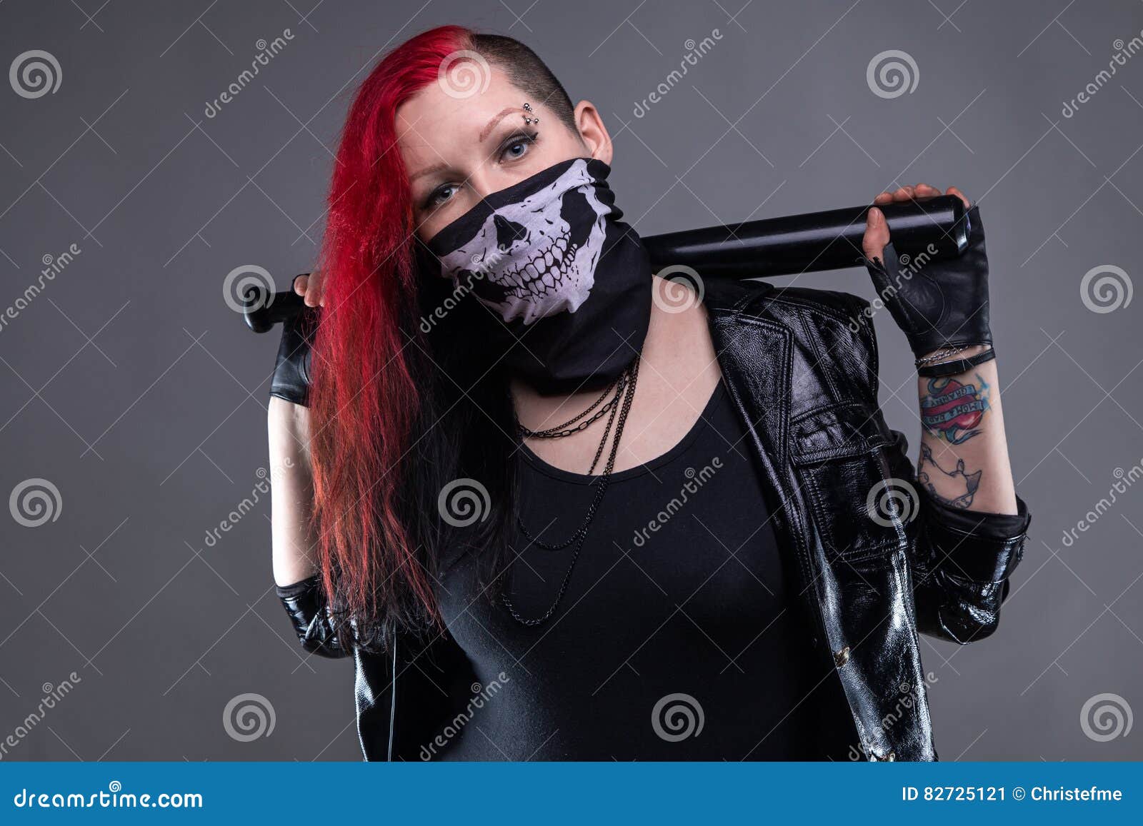 Woman In Balaclava Stock Photo, Picture and Royalty Free Image. Image  55028286.