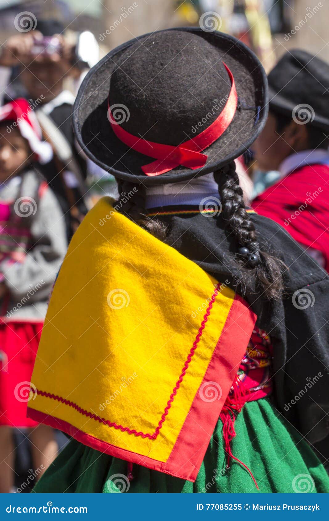 Puno, Peru - August 20, 2016: Native People From Peruvian ...