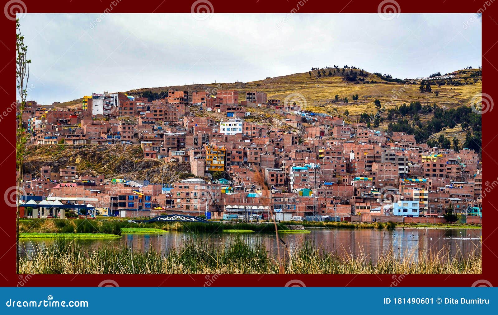 puno view from lake titicaca