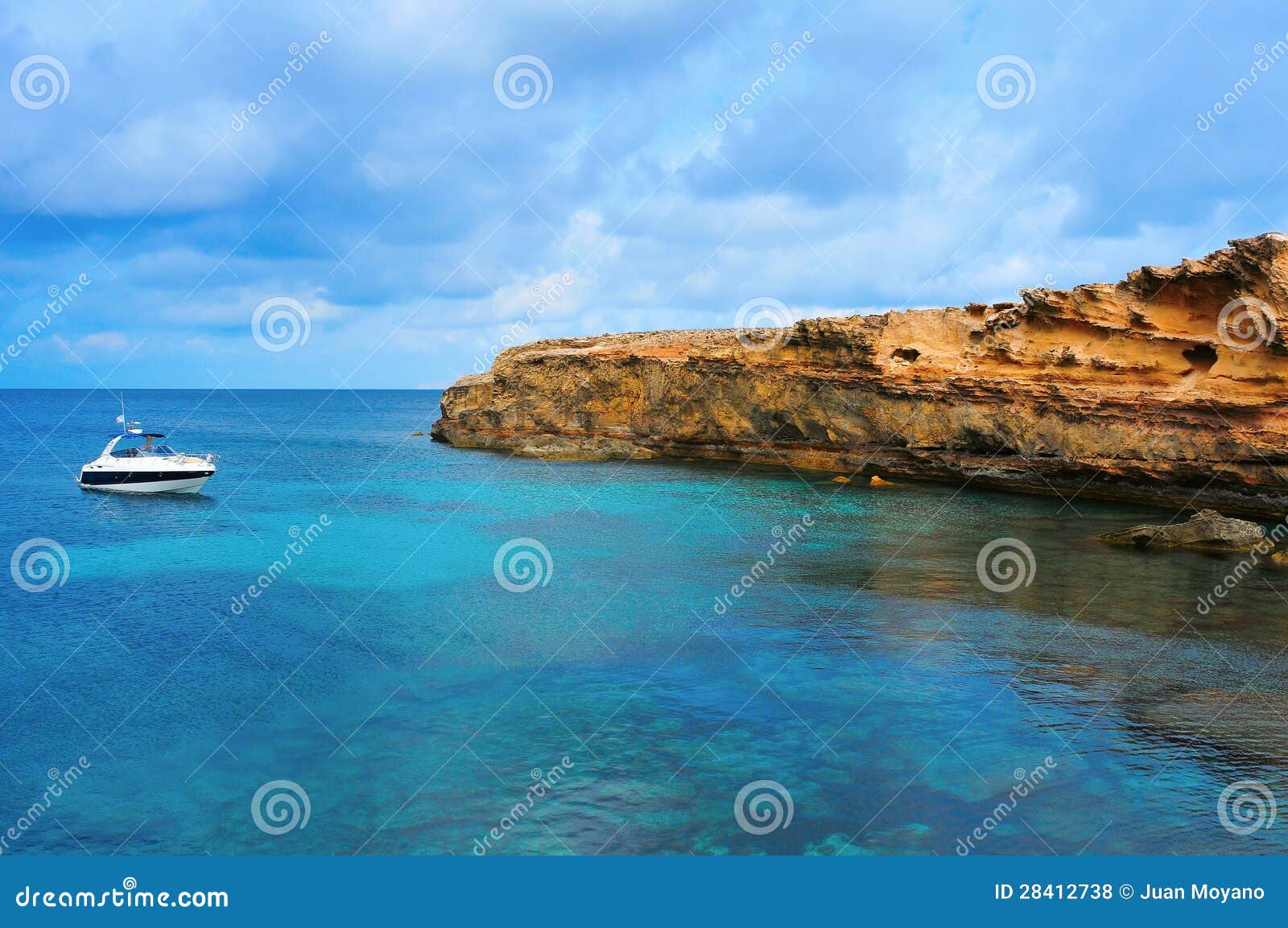 punta de sa pedrera coast in formentera, balearic islands, spain
