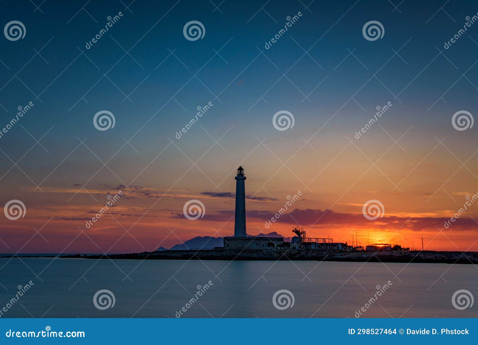 punta sottile lighthouse, sicily