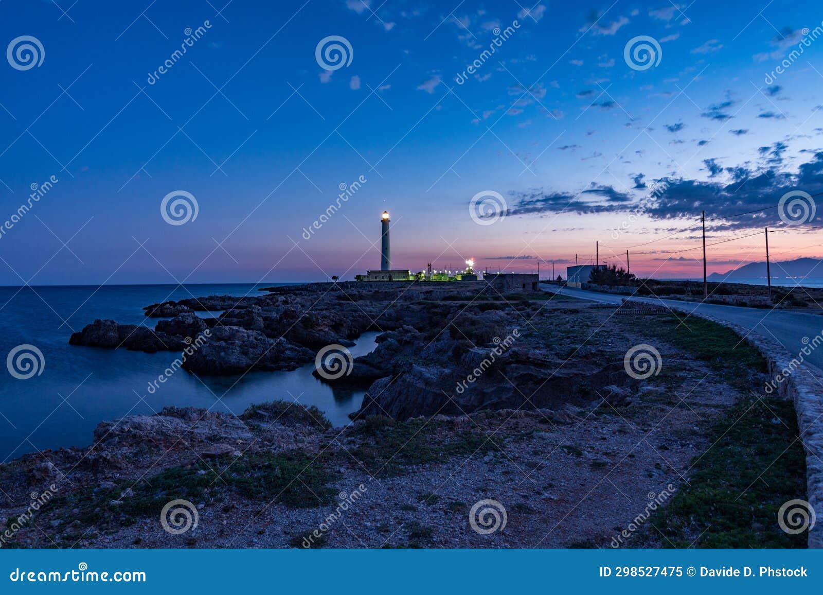 punta sottile lighthouse, sicily