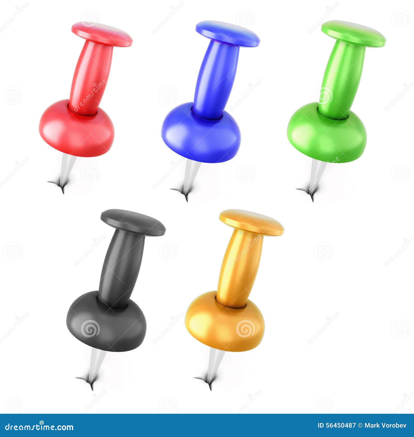 Puntine da disegno colorate