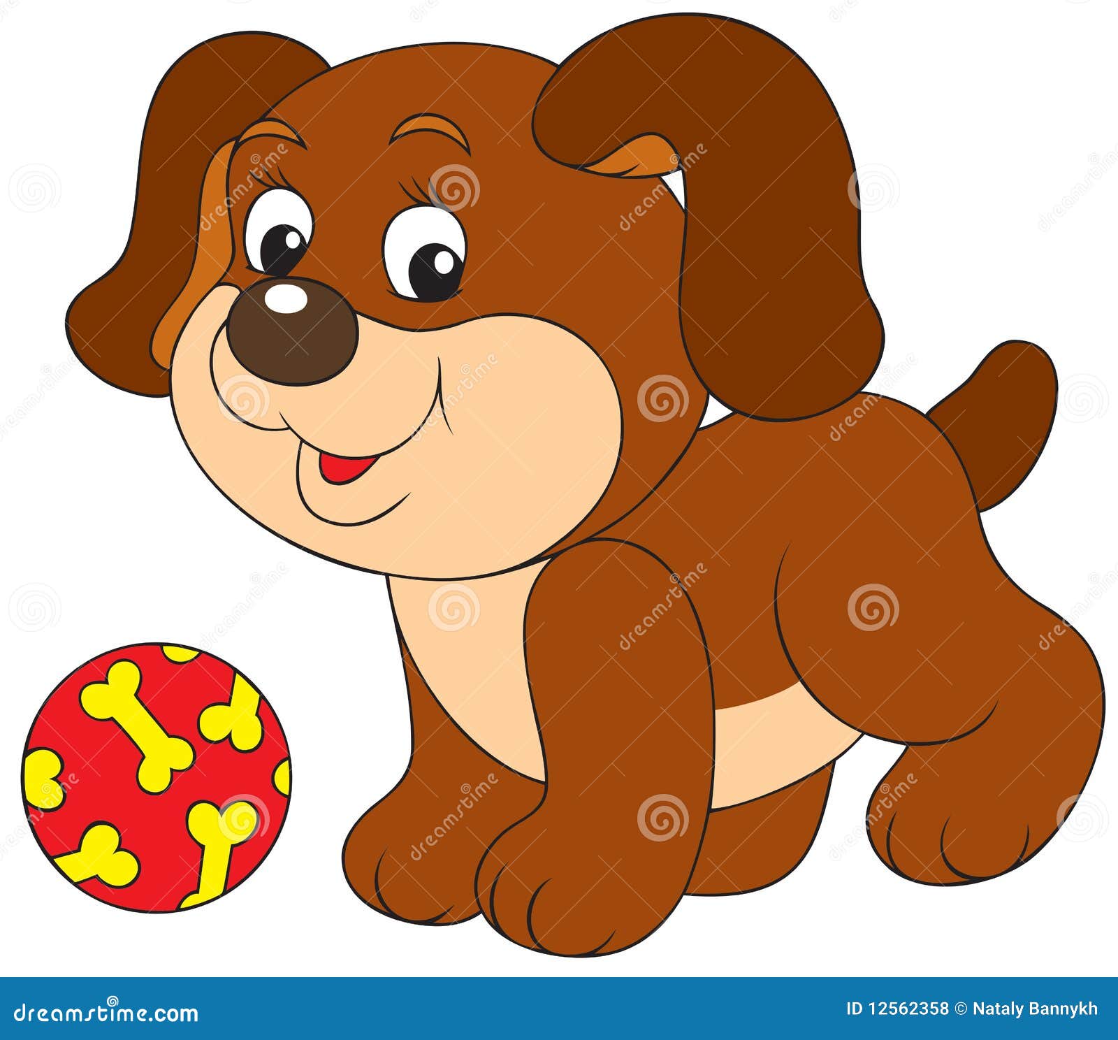 Pup stock vector. Illustration of clipart, brown, animals - 12562358, image size:1600x1488