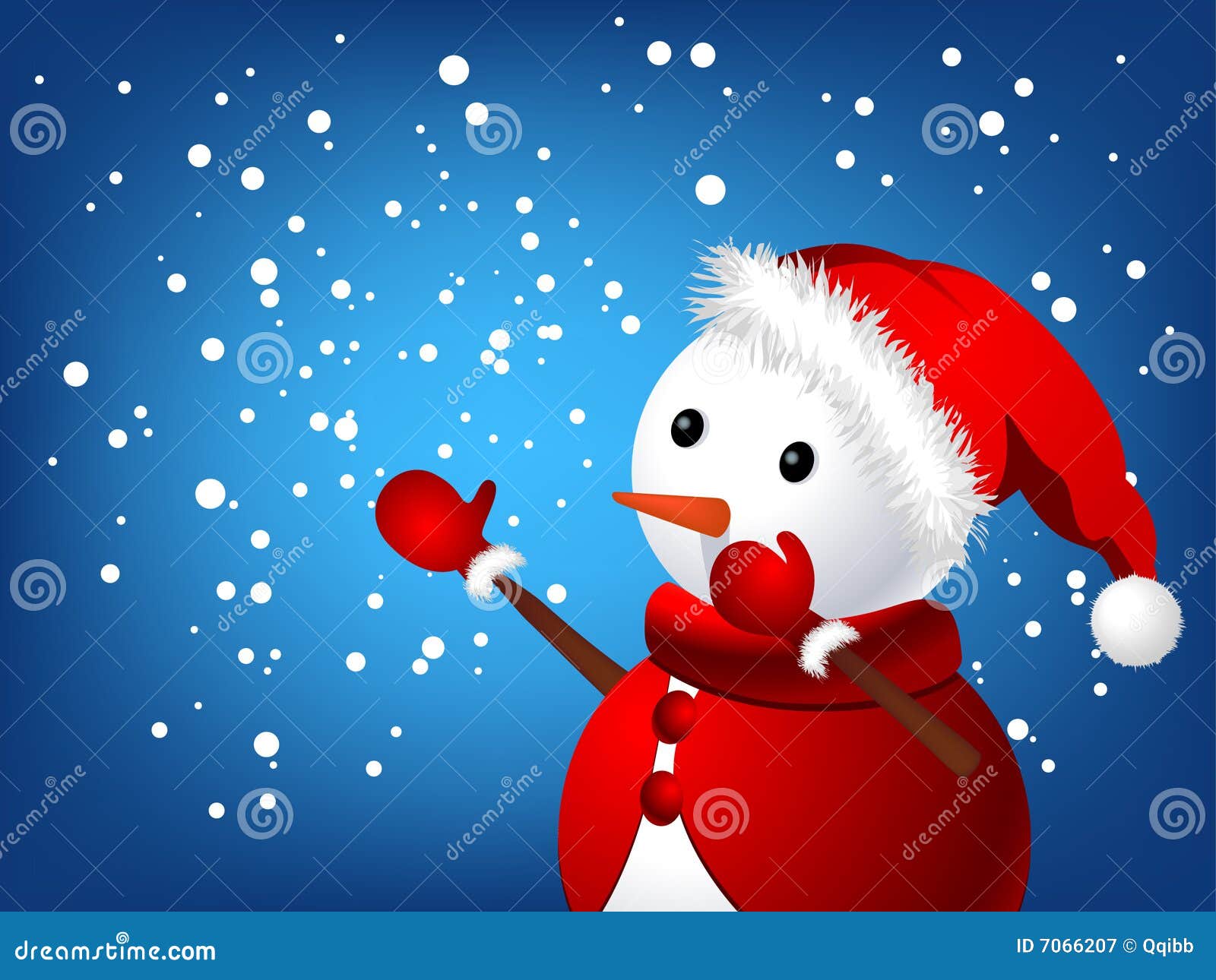 Pupazzo Di Neve Di Natale Illustrazione Vettoriale. Illustrazione Di - Foto 6