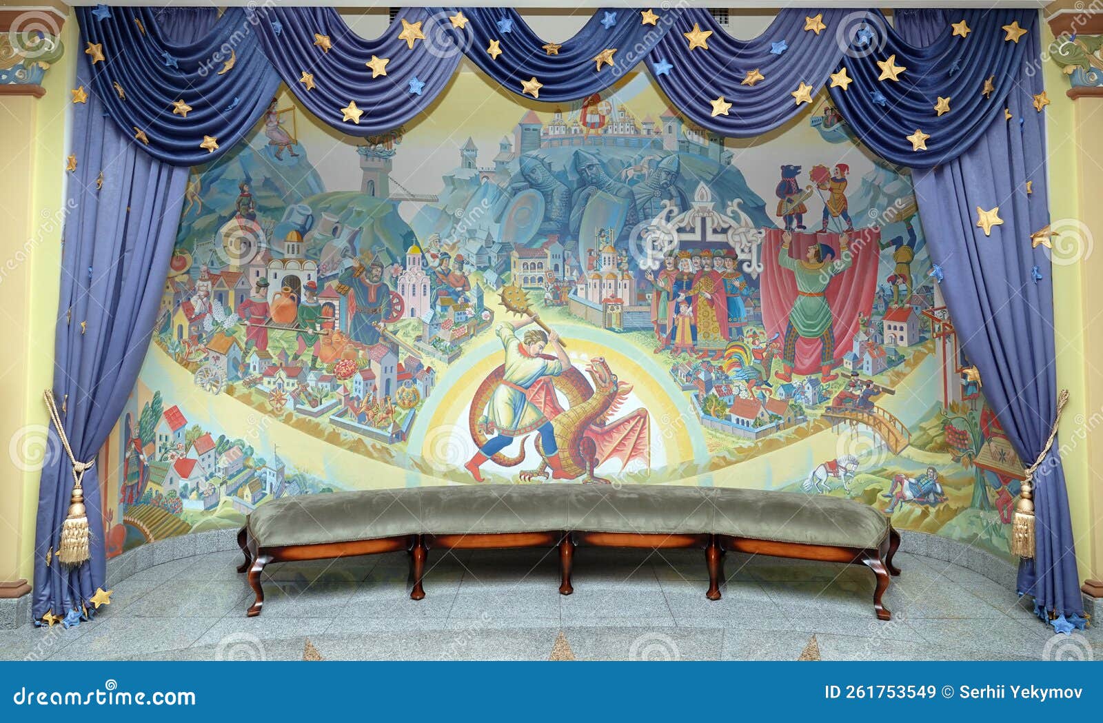 Puppet Theater Interior Inside Editorial Stock Image Image of royal