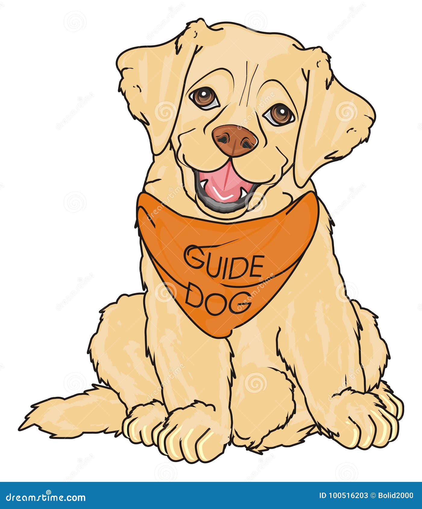 Puppy is a guide dog stock illustration. Illustration of nose - 100516203 Puppy is a guide dog stock illustration. Illustration of nose - 100516203