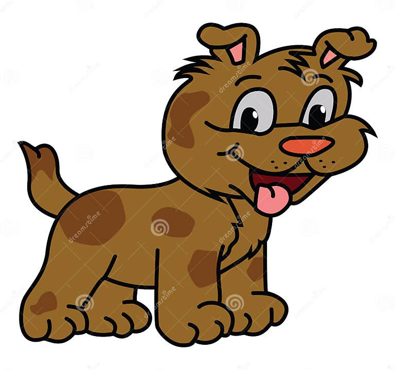 Puppy stock vector. Illustration of wanton, animal, puppy - 48510366