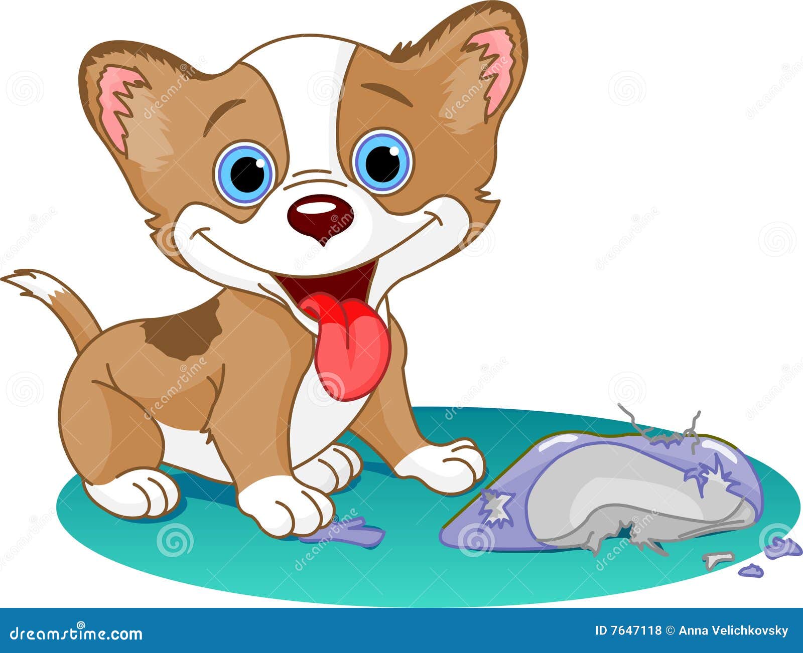 Puppy_shoe stock vector. Illustration of comic, cute, shoe 7647118