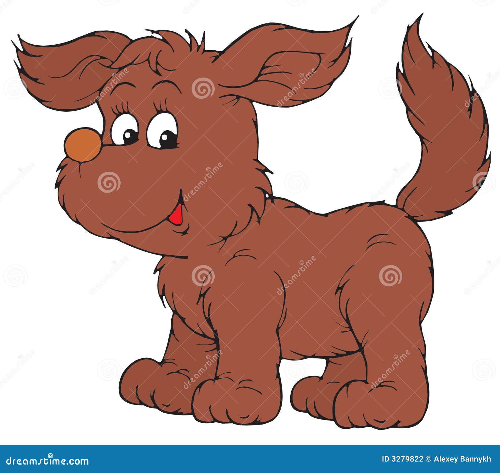 Puppy (vector clip-art) stock vector. Illustration of animated - 3279822