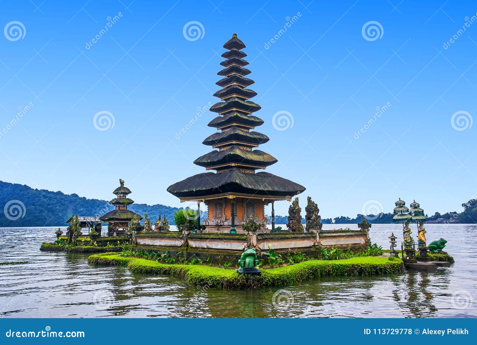 Pura Ulun Danu Beratan Temple On Bali Island Stock Photo Image