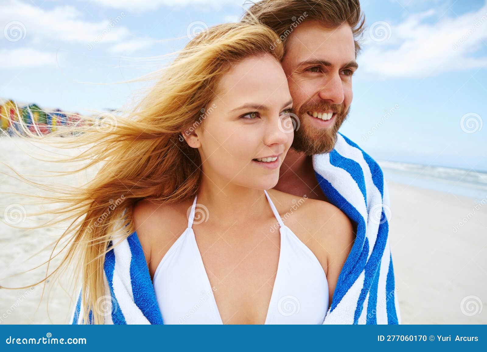 Couple in Speedboat Beach Towel by CSA Images - Fine Art America