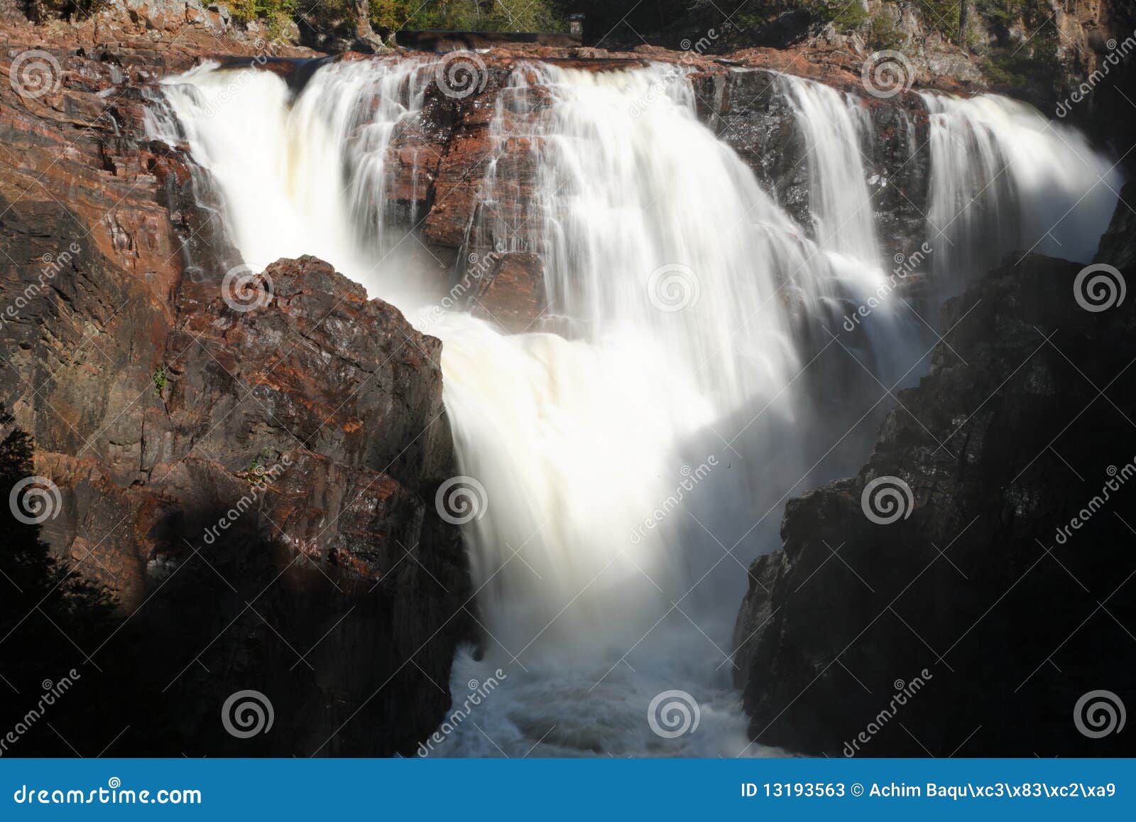 Pure nature stock image. Image of hugh, waterfall, relax 13193563