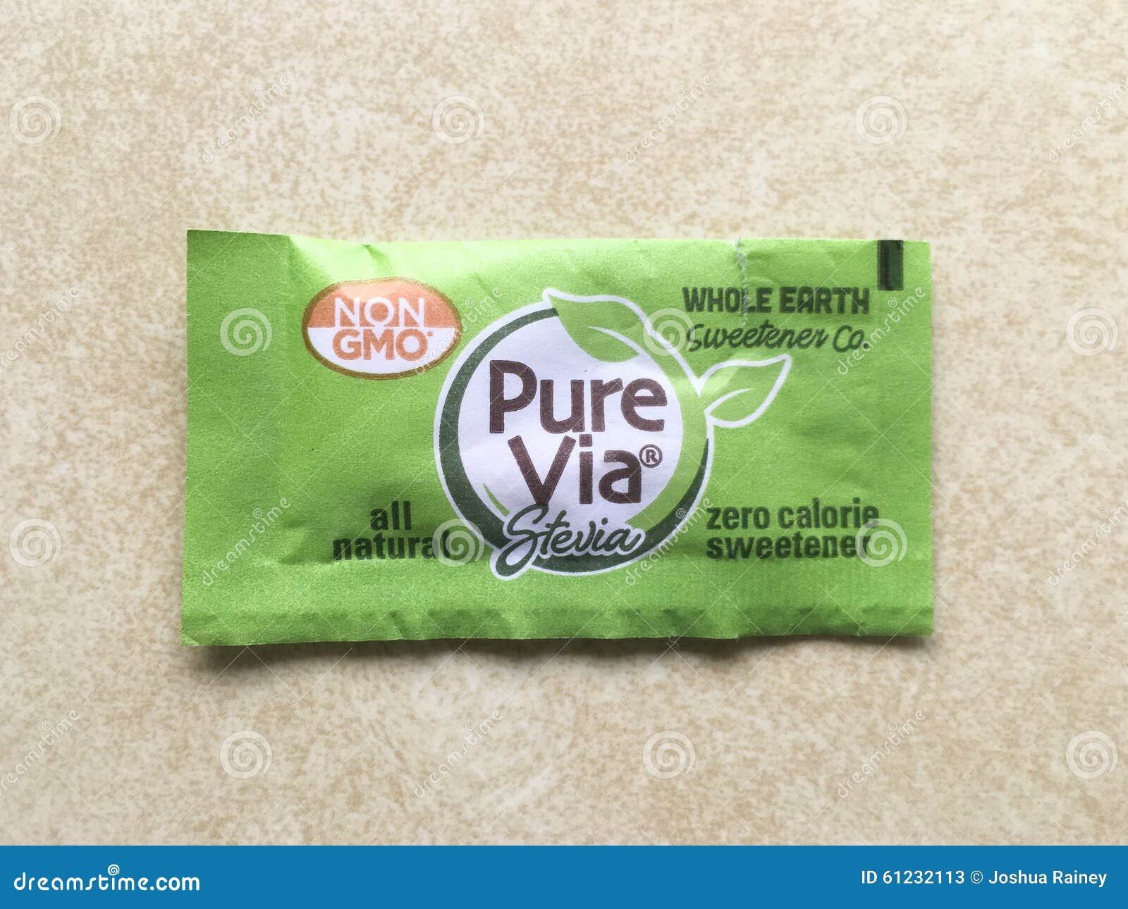 Pure Via Stevia Sweetener editorial stock photo. Image of sweetener -  61232113