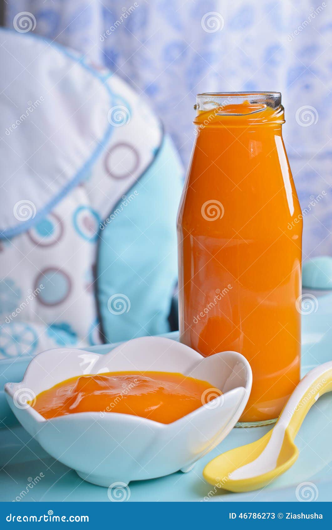 Puree bright orange stock image. Image of food, freshness 46786273