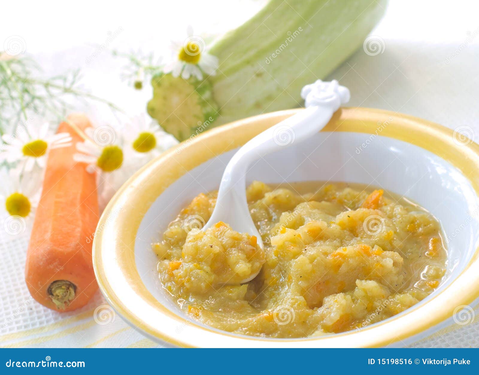 Pureed vegetables for baby stock photo. Image of plastic 15198516