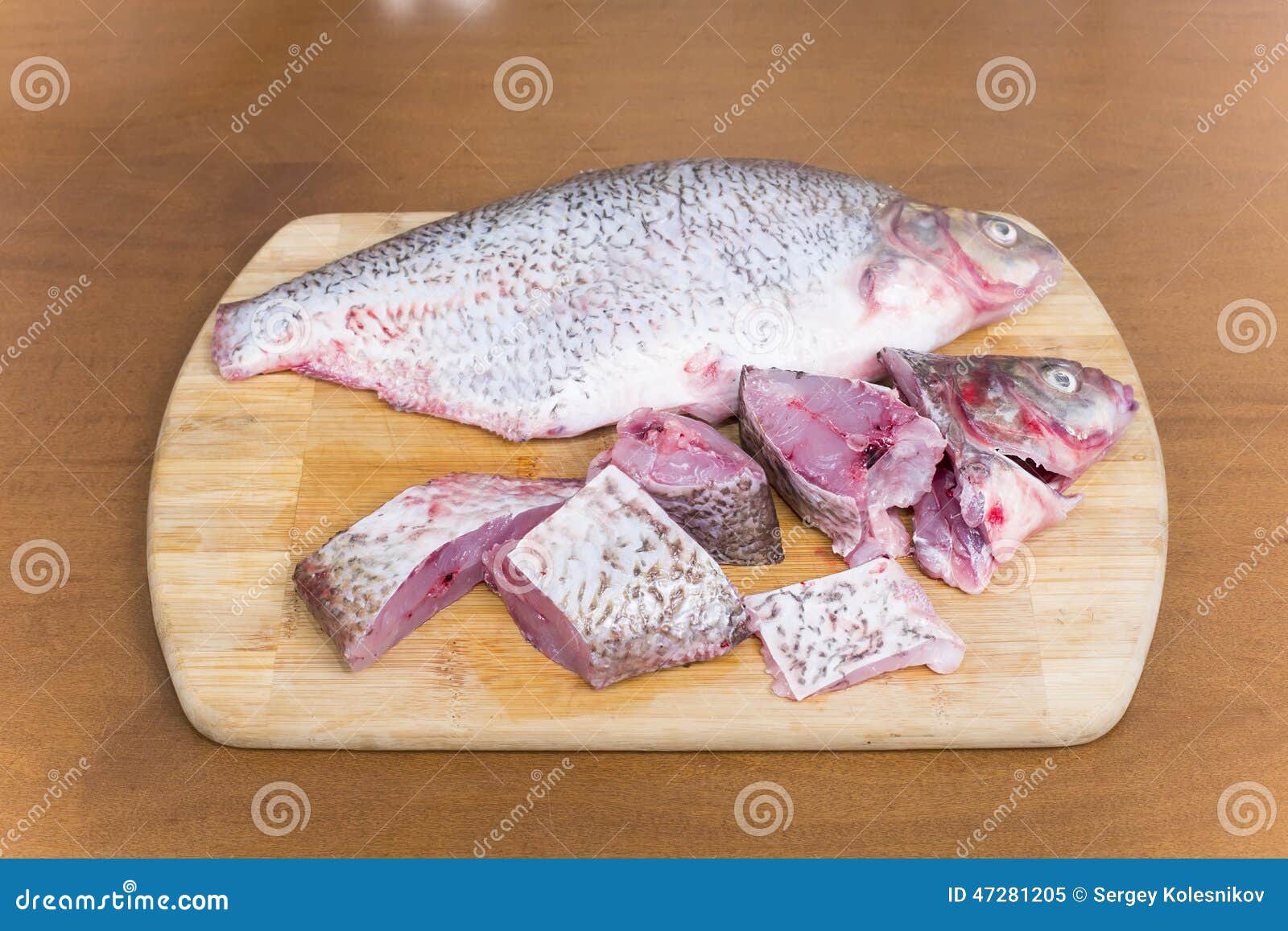 Purified fresh fish bream stock image. Image of semifinished 47281205