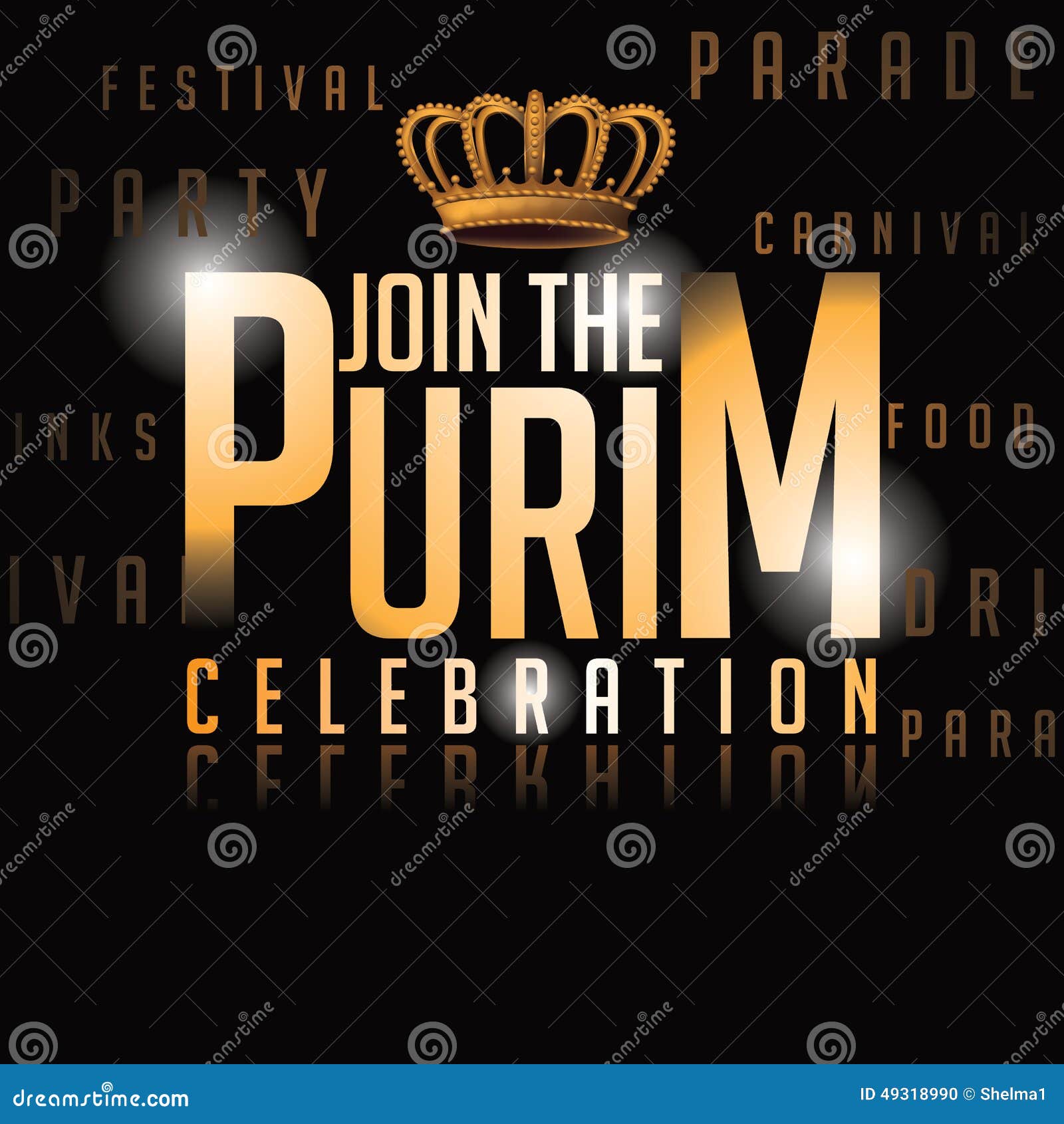 purim flyer template