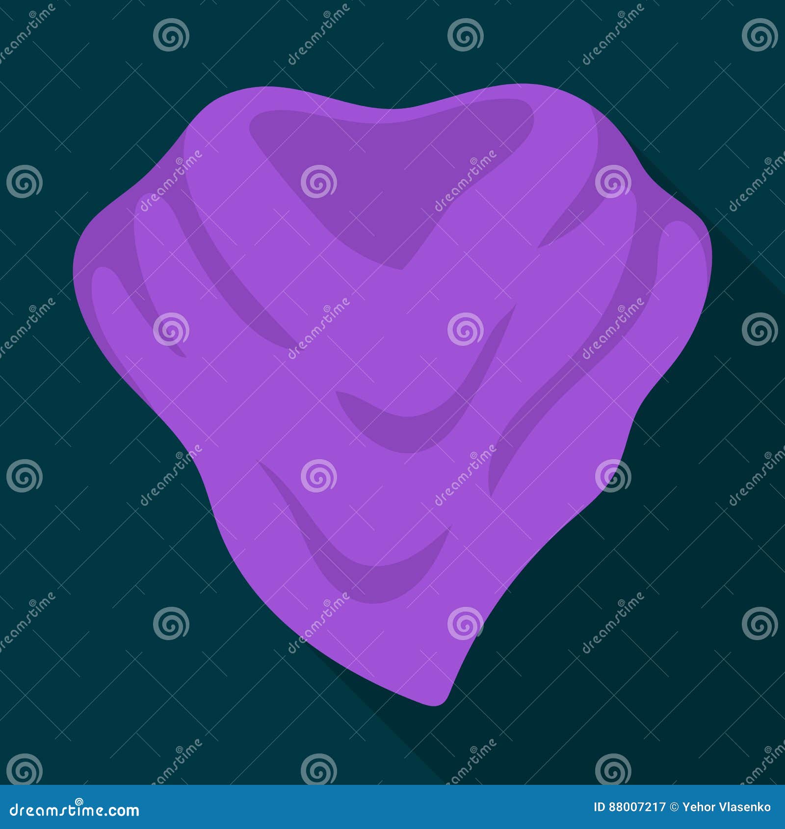 purple arafatka for cowboy.scarves and shawls single icon in flat style   stock .