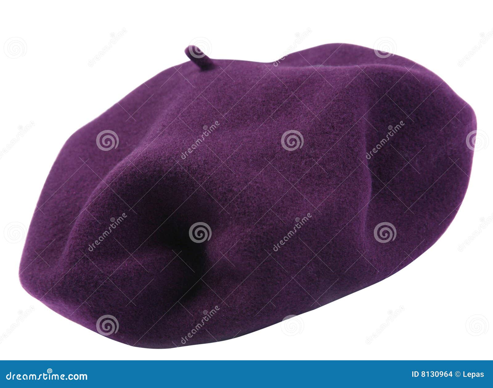 Purple beret stock photo. Image of white, beret, 8130964