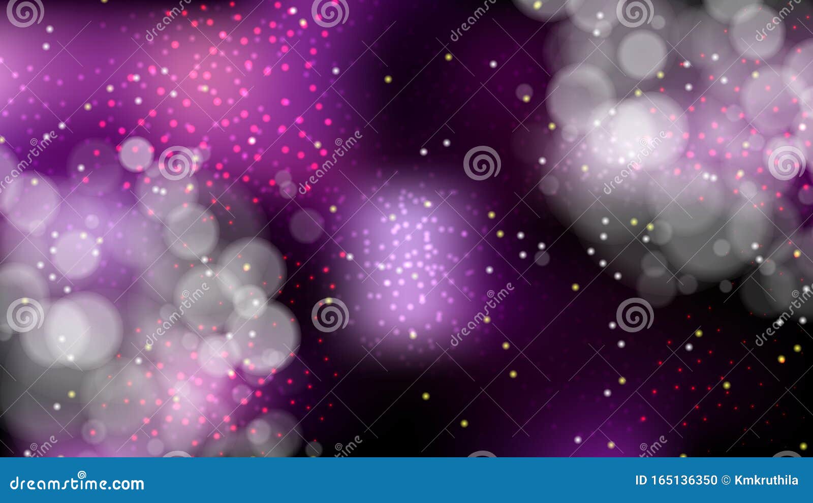 Purple and Black Bokeh Lights Background Illustrator Stock Vector Illustration of magic