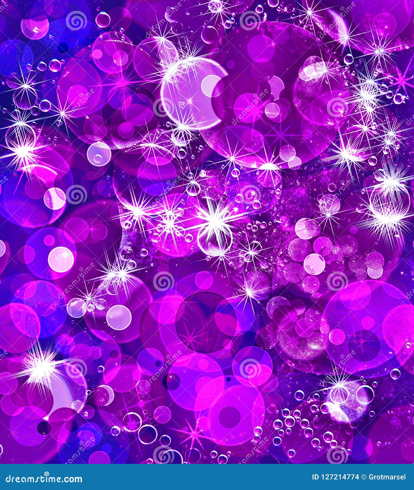 Purple and Blue Defocused Bokeh Pattern Wallpaper Stock Illustration ...