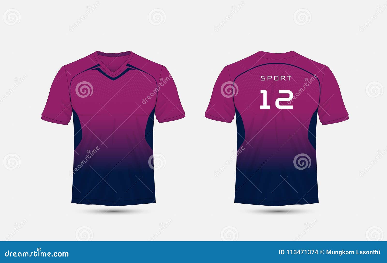 Purple and Blue Layout Football Sport T-shirt, Kits, Jersey, Shirt ...