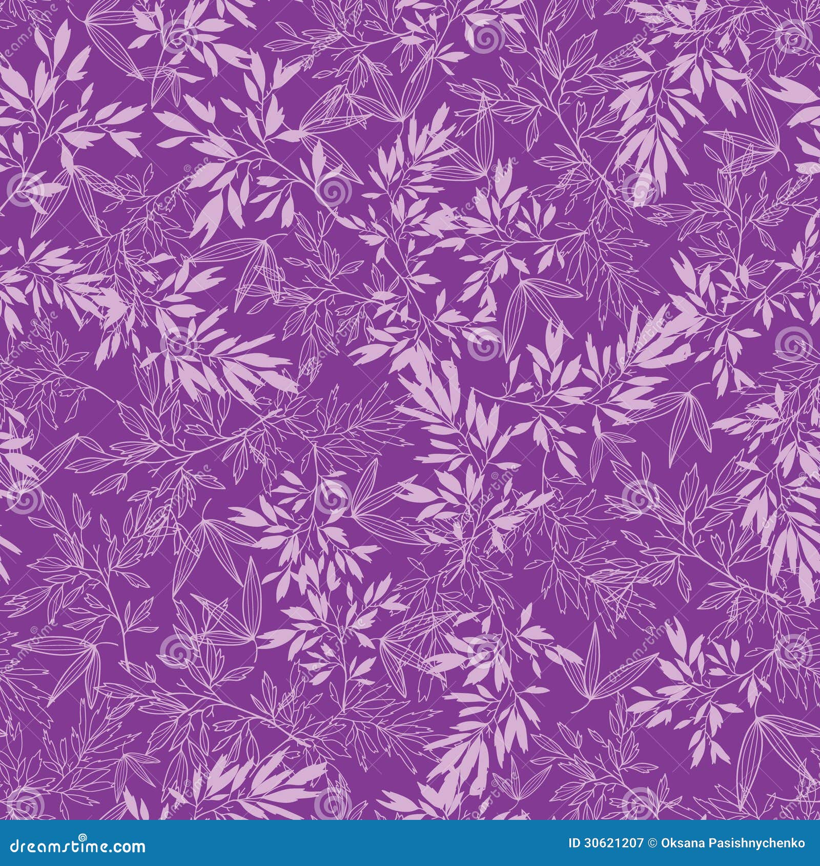 Purple Branches Seamless Pattern Background Royalty Free 