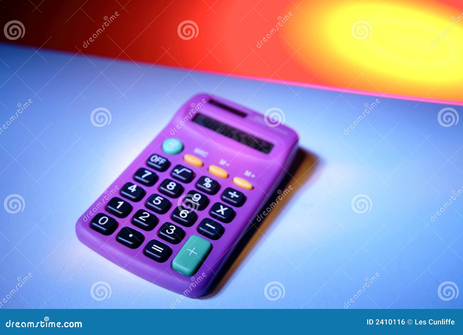 Purple calculator stock photo. Image of tally, hand, held 2410116