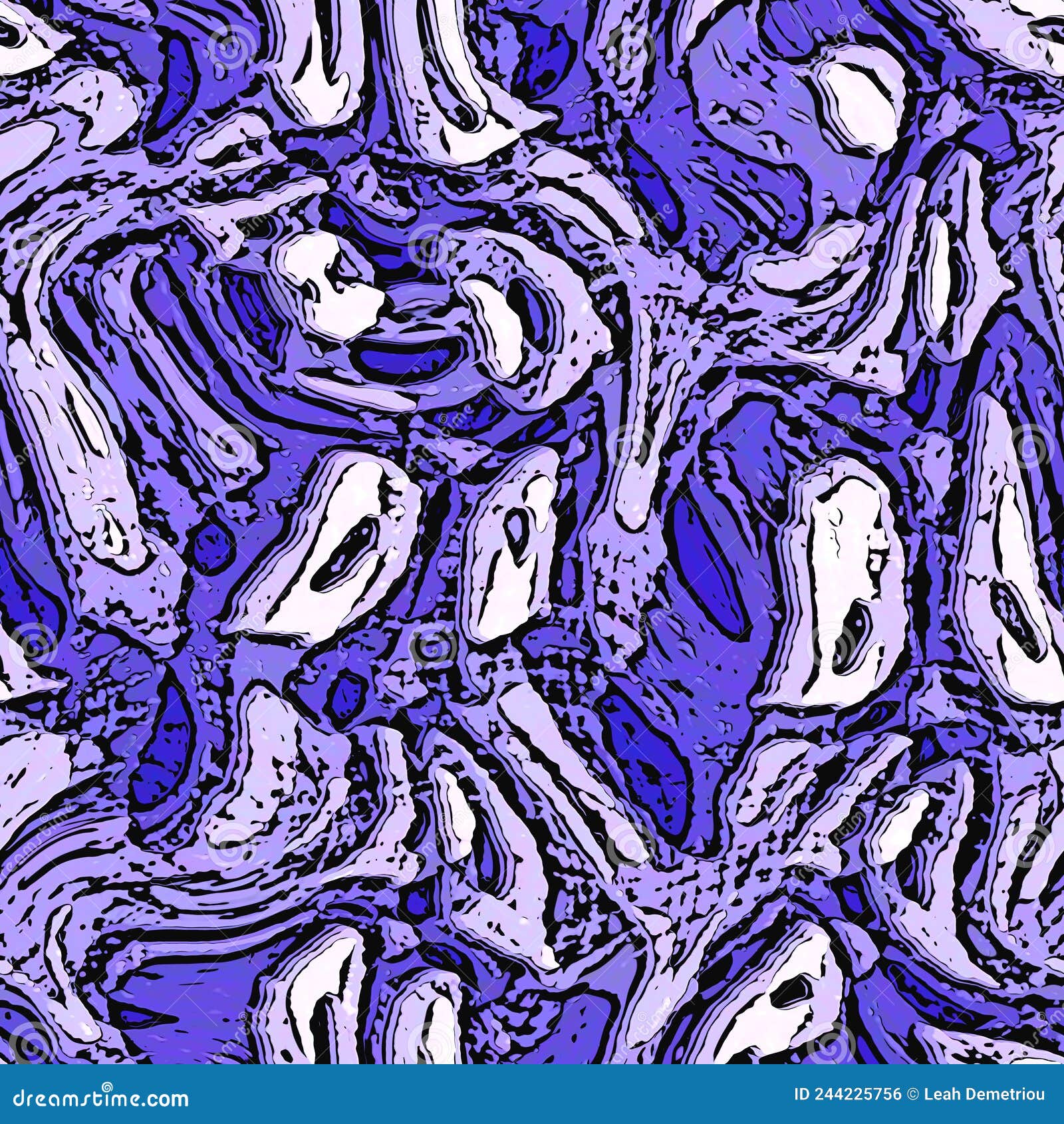 Purple Camo Swirl Very Peri Color of the Year Seamless Pattern Texture ...