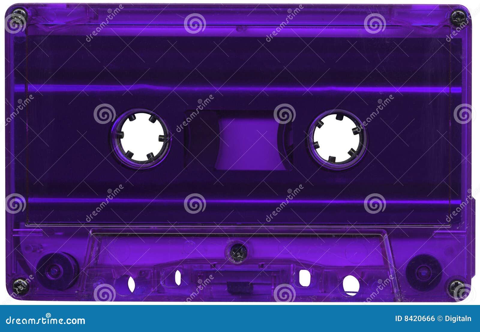 Purple cassette tape stock photo. Image of blank, device 8420666