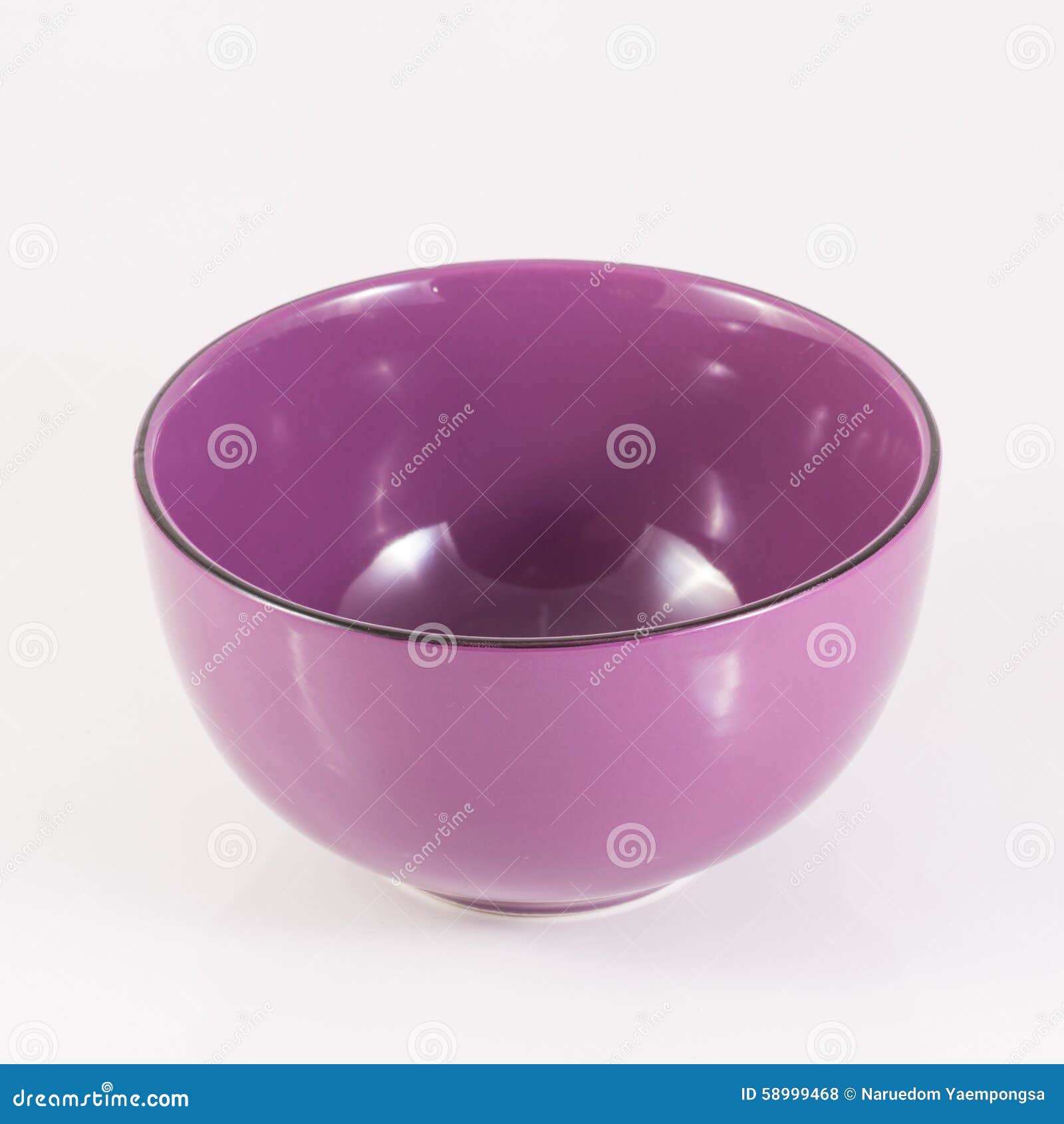 Purple ceramic bowl stock photo. Image of purple, cooking 58999468