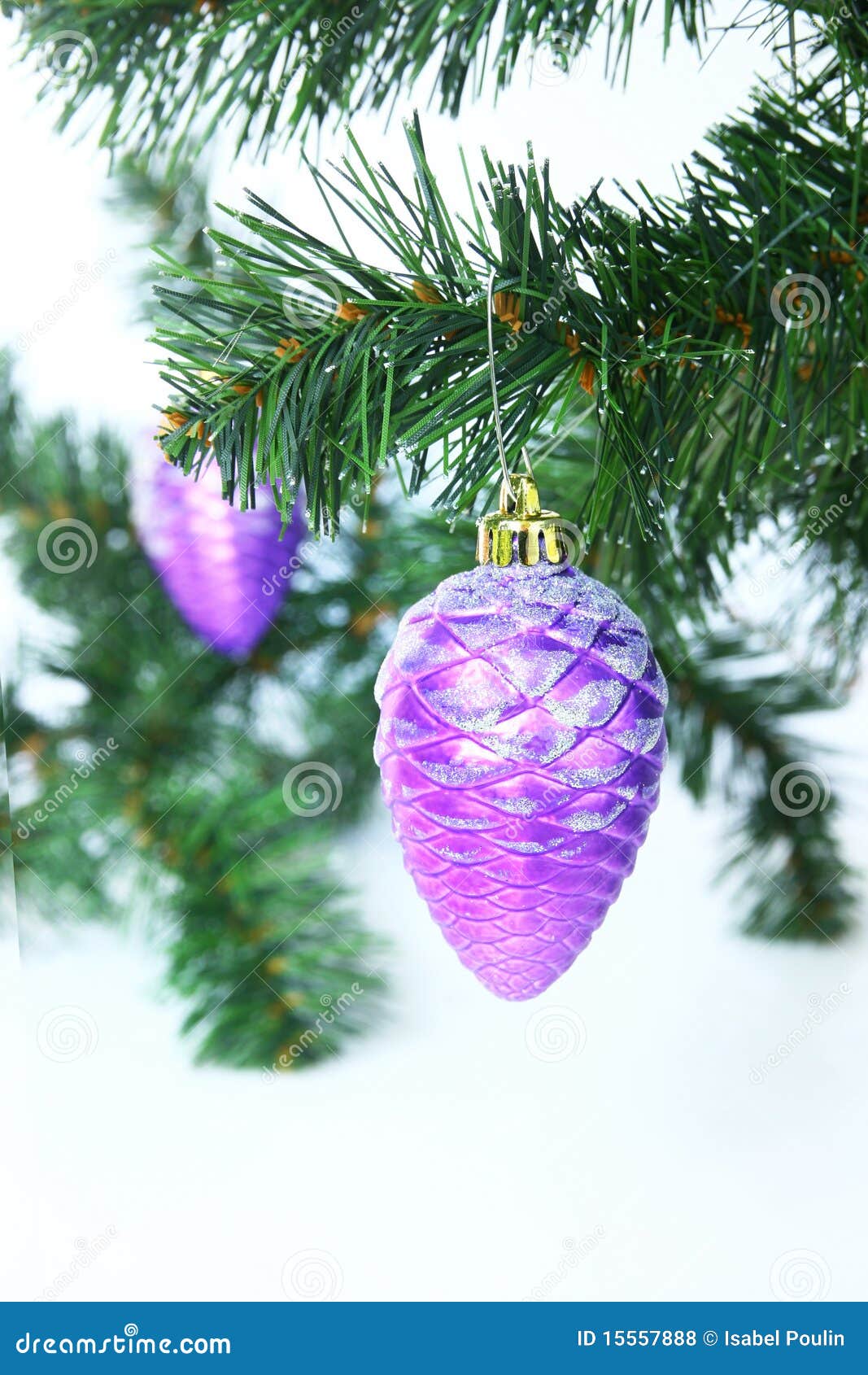 Purple christmas ball stock photo. Image of glass, festivity 15557888
