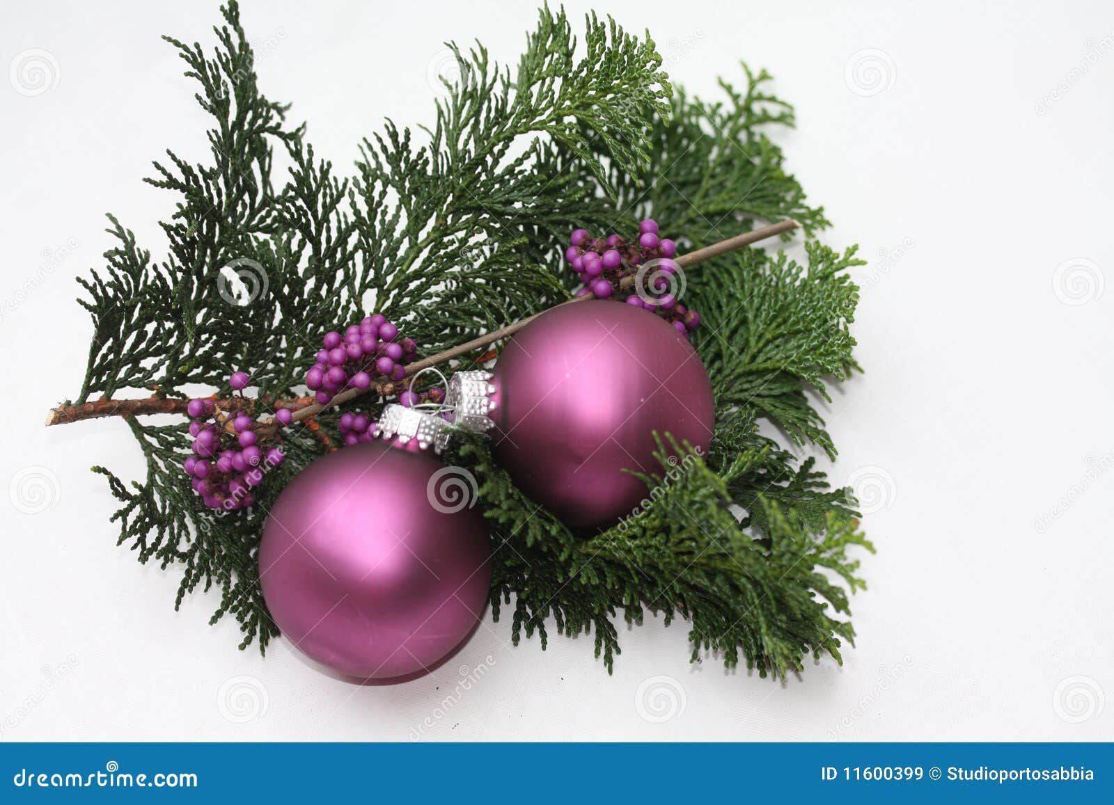Purple christmas ornaments stock image. Image of jolly 11600399