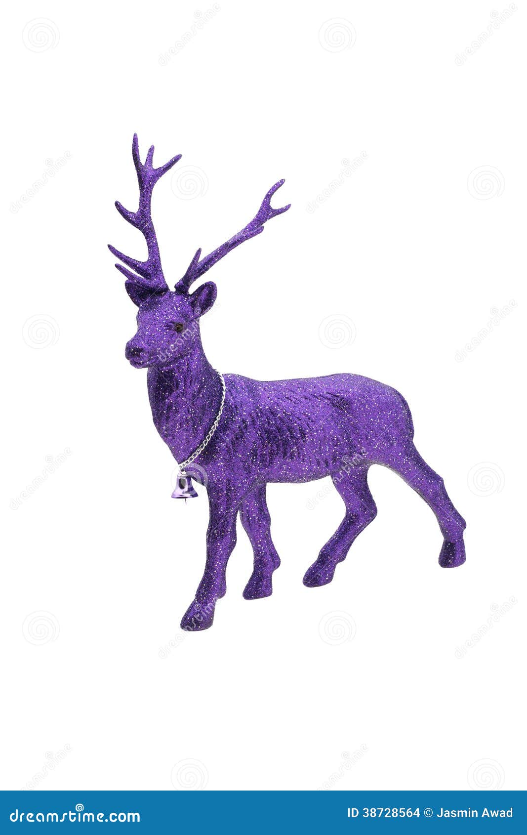 Purple Christmas Reindeer Stock Images - Image: 38728564