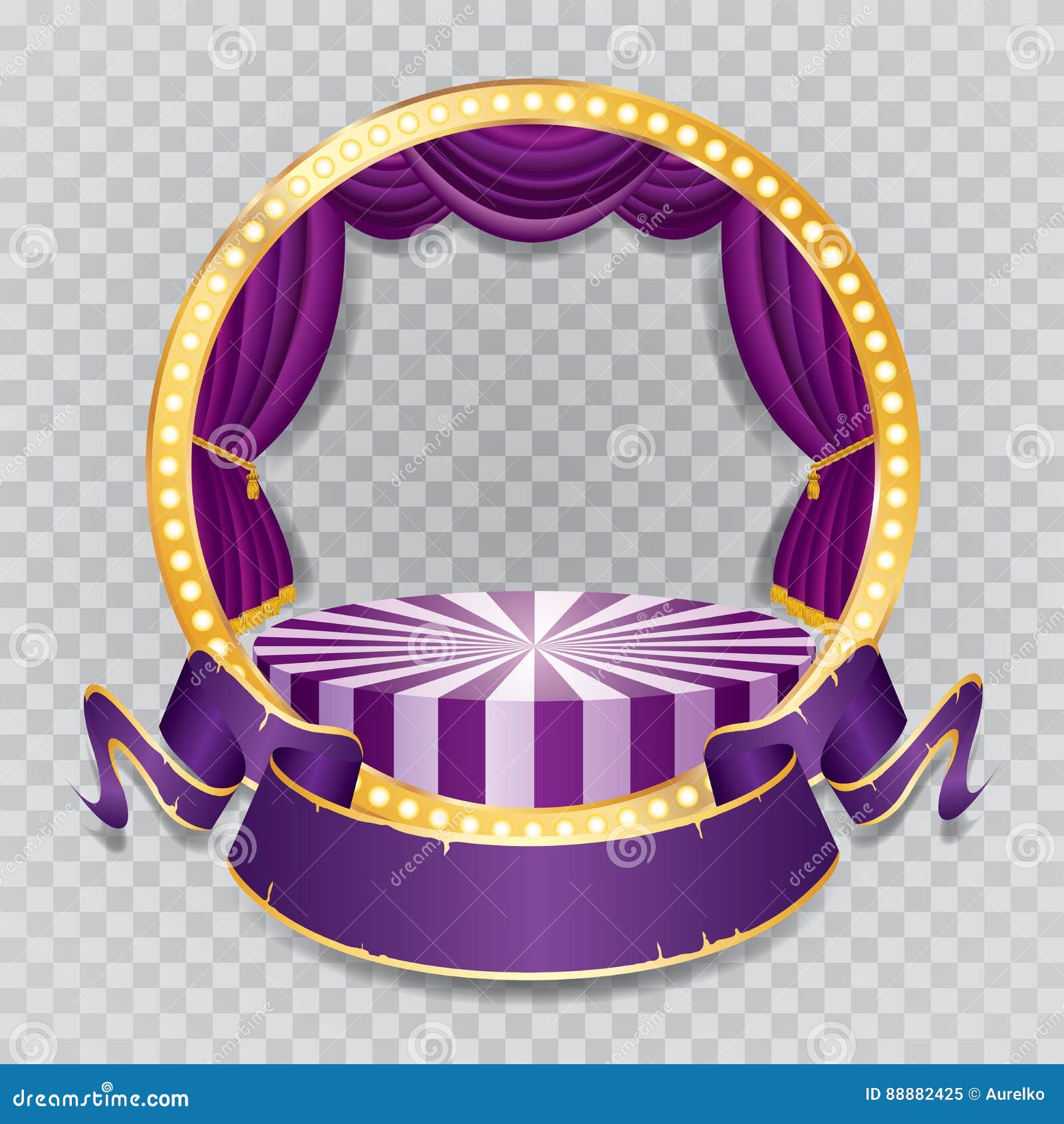 Purple Circle Frame Clip Art