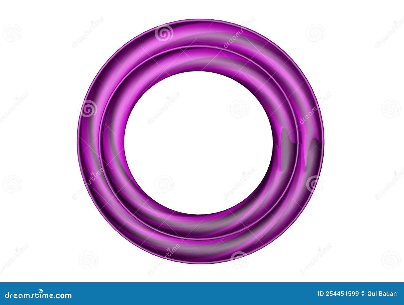 Purple Circular Frame Photo 3d Modern Stock Vector - Illustration of ...