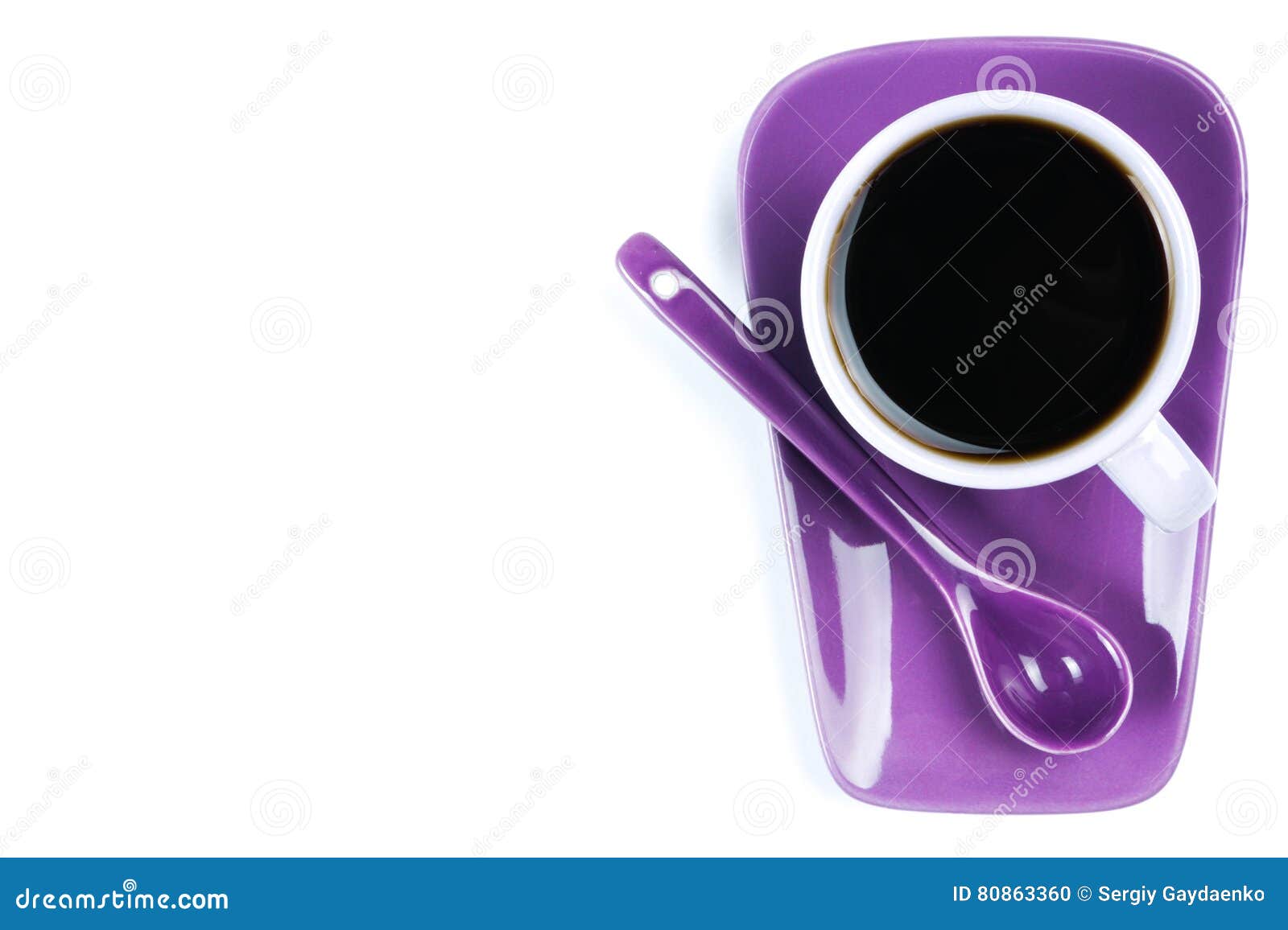 purple cup on a white background Stock Photo