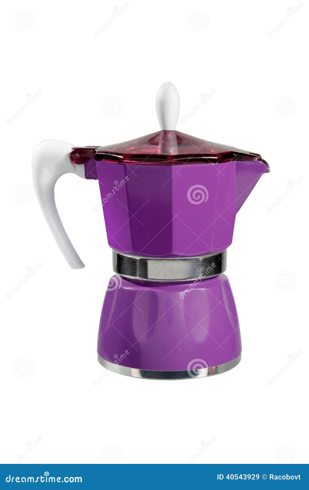 Purple coffee maker stock image. Image of white, cafe - 40543929