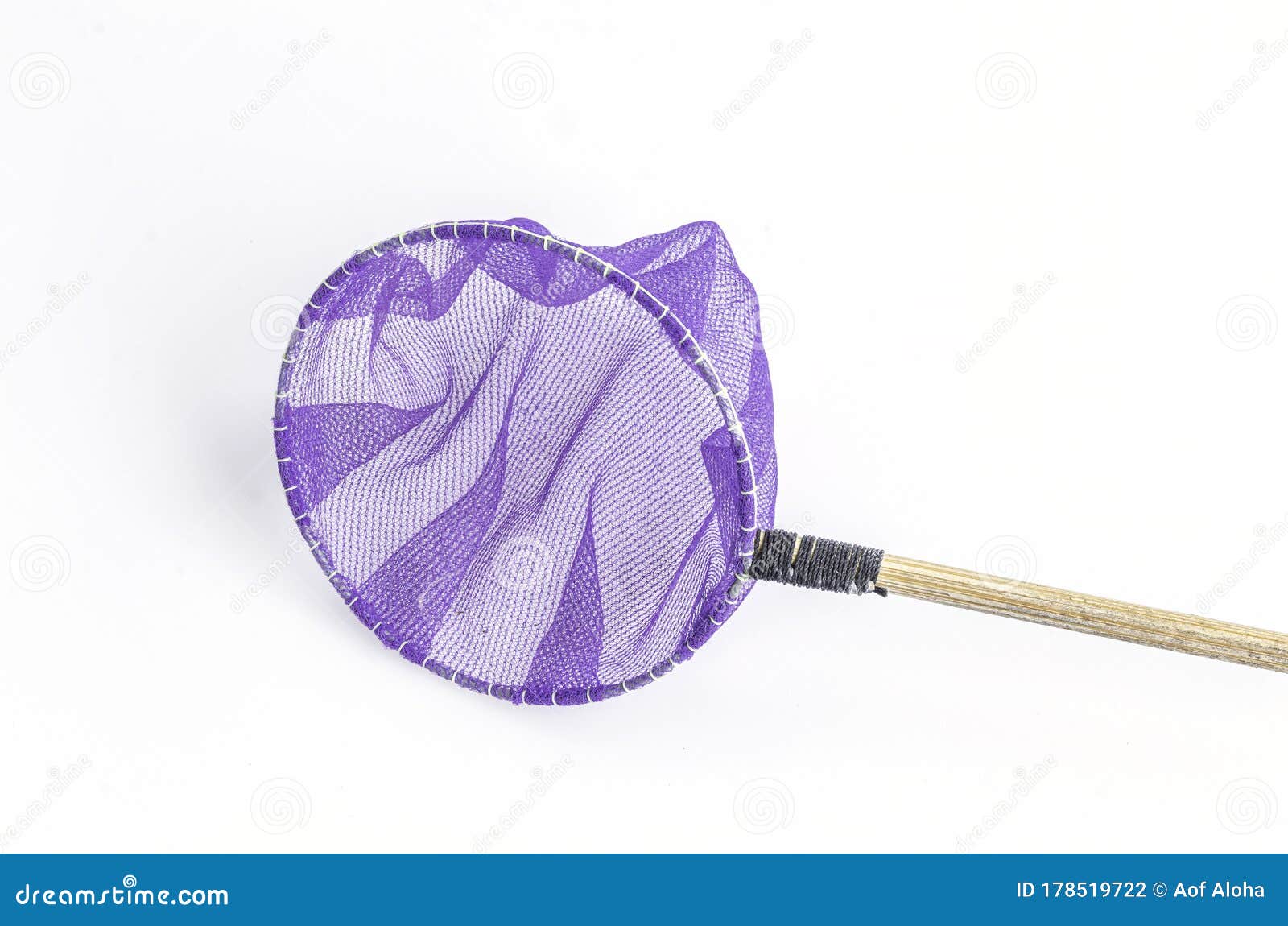 Purple Color Small Net for Fishing Isolate on White Background.Close Up  Aquarium Fish Net Scoop in Circle Shape. Stock Photo - Image of catch,  background: 178519722
