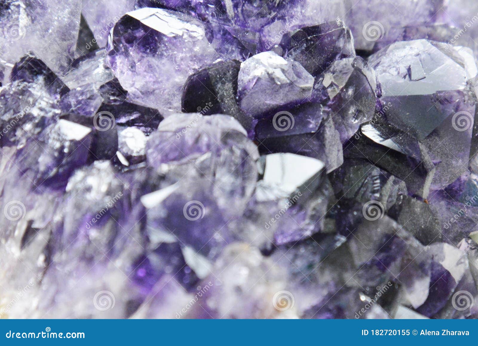 Purple Crystal Stone Macro Mineral. Purple Rough Amethyst Quartz ...