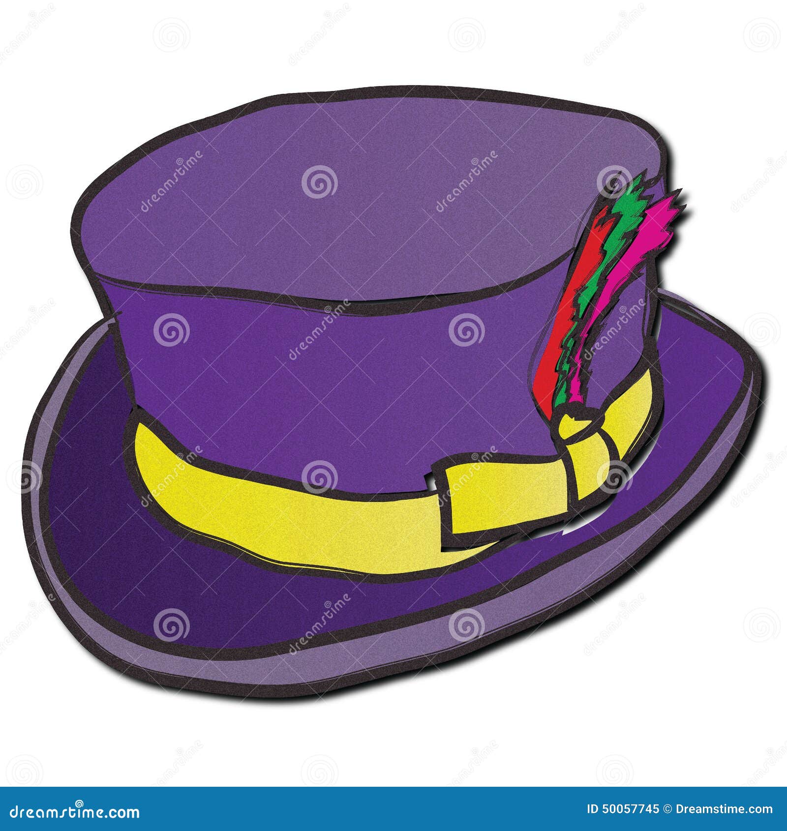 purple dandy hat