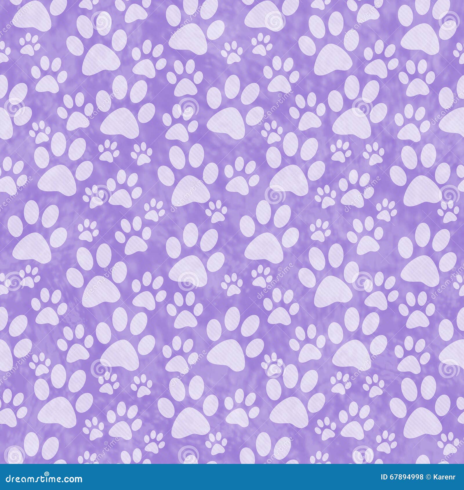 purple doggy paw print tile pattern repeat background