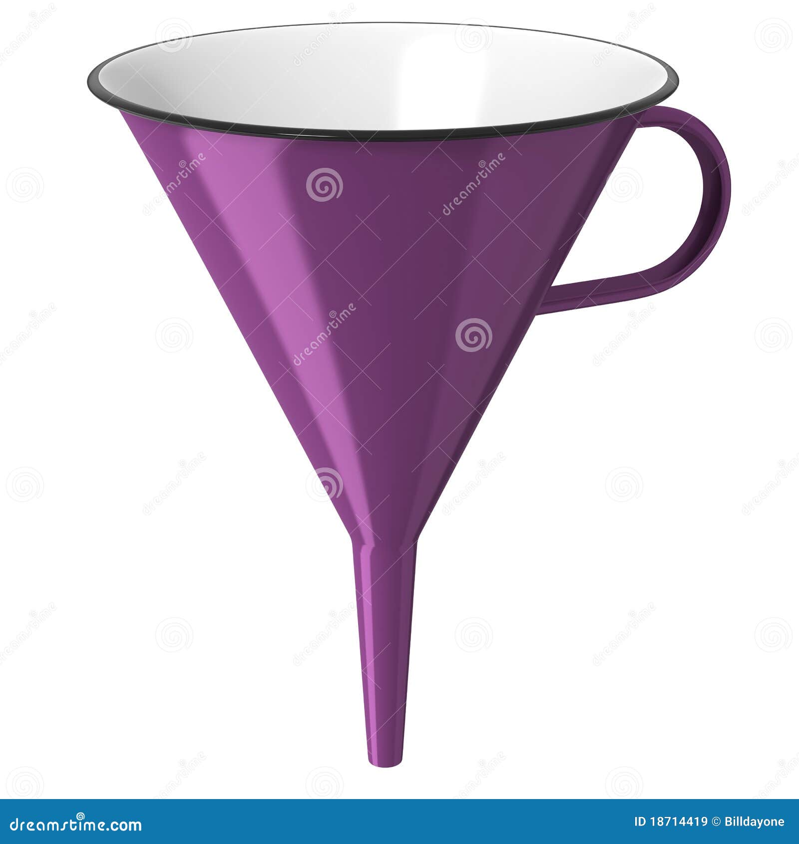 purple enamel funnel