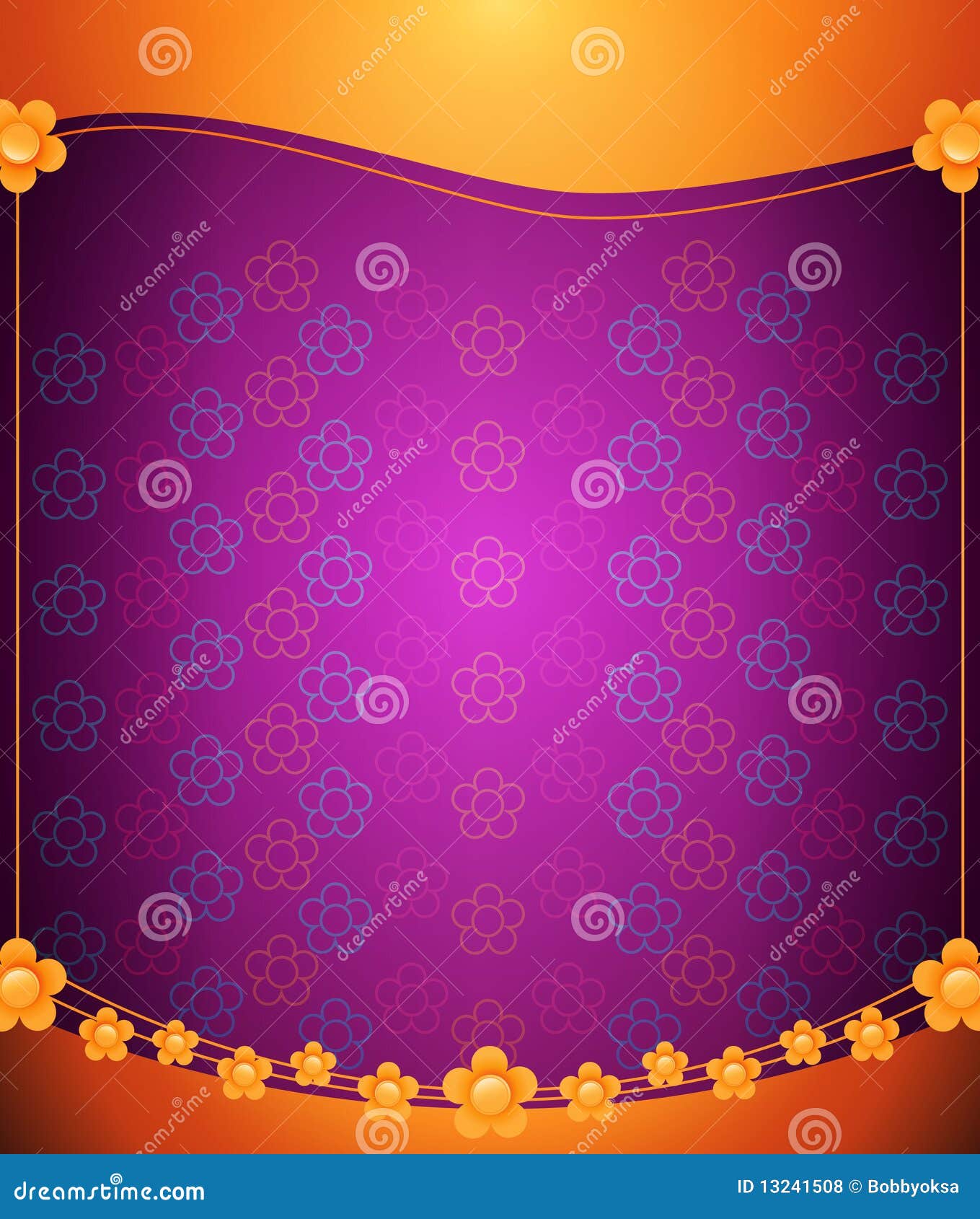 Purple floral background stock vector. Illustration of floral - 13241508